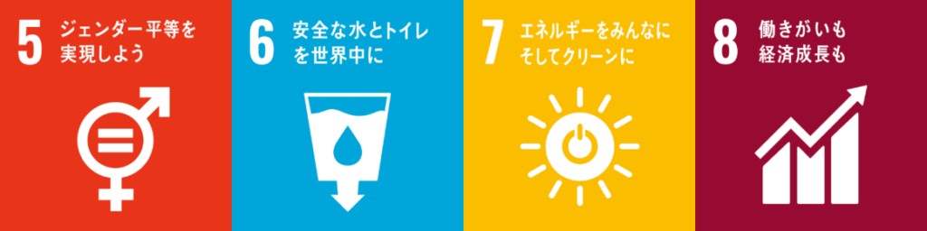 SDGsの目標 5～8